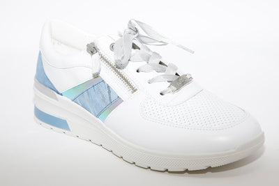 ARA - NEAPEL LACED TRAINERS - WHITE LEATHER