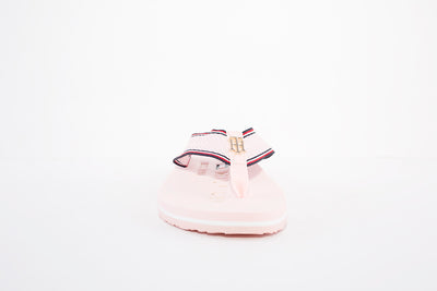 TOMMY HILFIGER - FW0FW06421 HARDWARE-FLAT TOE-POST MULE - PINK