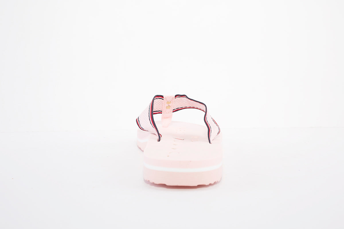 TOMMY HILFIGER - FW0FW06421 HARDWARE-FLAT TOE-POST MULE - PINK