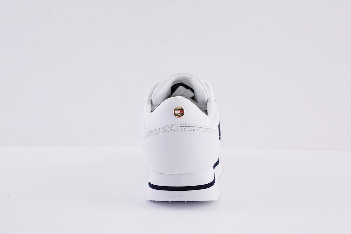 TOMY HILFIGER - CORPORATE LIFESTYLE SNEAKER-LACED SHOE - WHITE/RED/BLUE