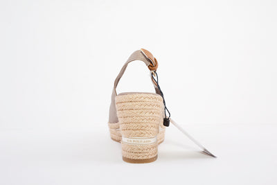 US POLO ASSN - ALYSSA004 WEDGE FASHION SANDAL - TAUPE