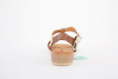 SUSST - ERICA22 FLAT FASHION SANDAL - TAN MULTI