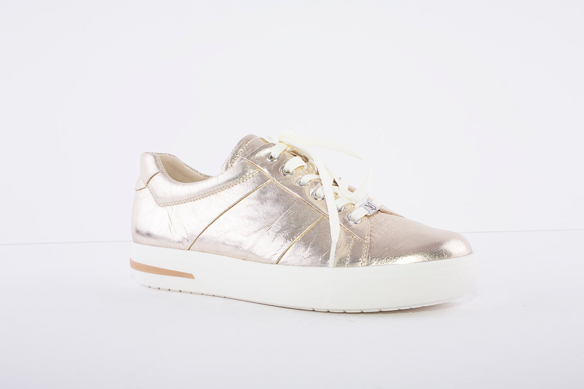 CAPRICE - LACED FASHION TRAINER - GOLD METALLIC