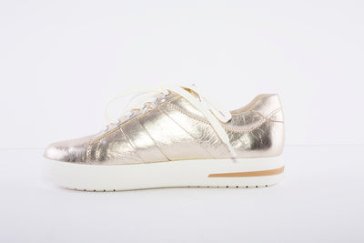 CAPRICE - LACED FASHION TRAINER - GOLD METALLIC