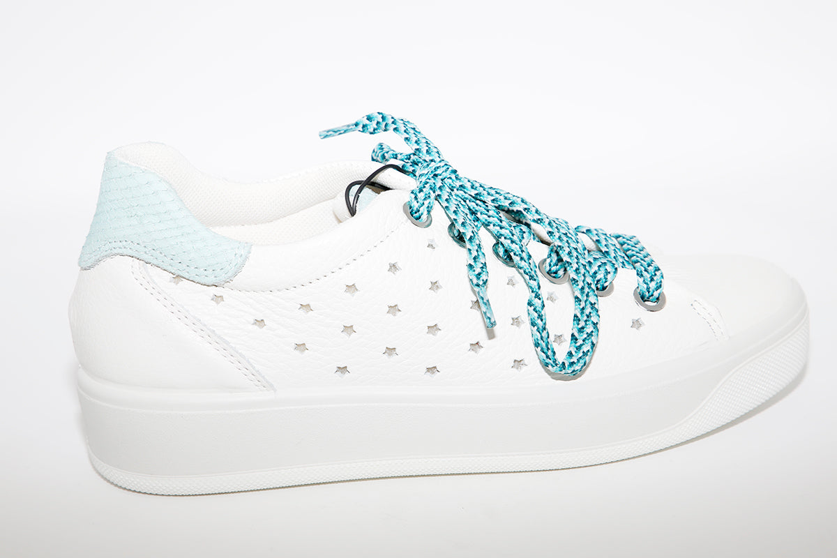 IGI & CO - FASHION LACED TRAINER - WHITE/BLUE