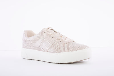 TAMARIS - LACED FASHION SHOE - TAUPE CROC