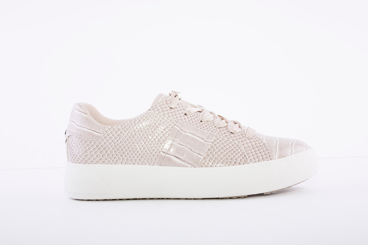 TAMARIS - LACED FASHION SHOE - TAUPE CROC