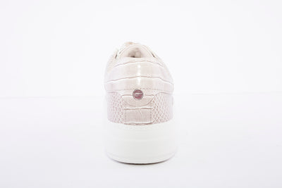 TAMARIS - LACED FASHION SHOE - TAUPE CROC