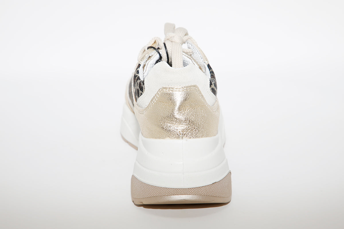 IGI & CO - WEDGE LACED TRAINER - GOLD