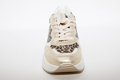 IGI & CO - WEDGE LACED TRAINER - GOLD