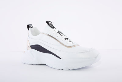 NeroGiardini - E115200D Wedge Laced Leather Sneakers - White