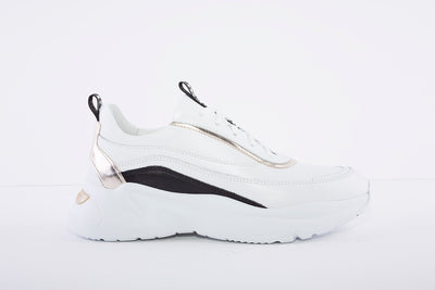 NeroGiardini - E115200D Wedge Laced Leather Sneakers - White