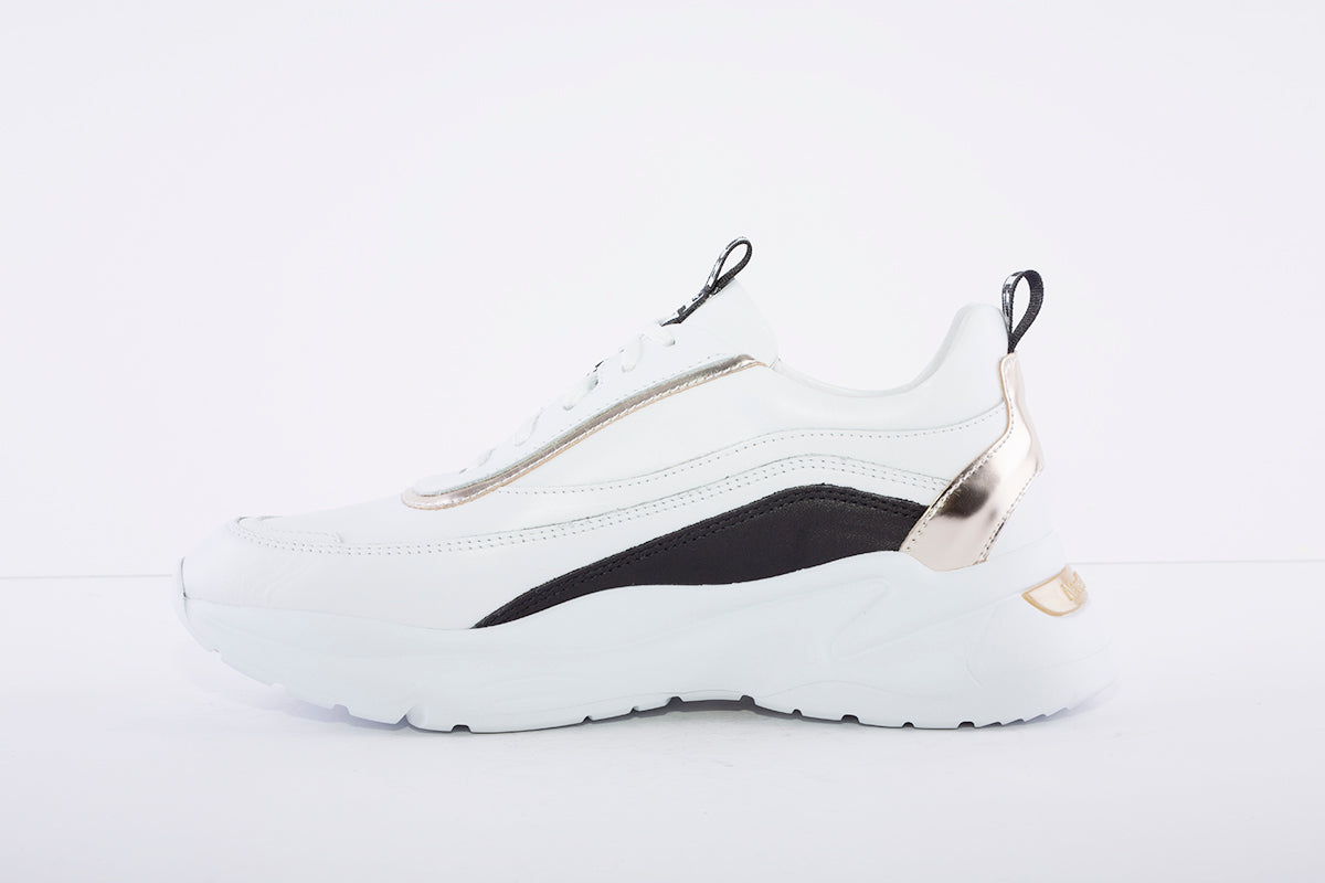 NeroGiardini - E115200D Wedge Laced Leather Sneakers - White