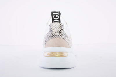 NeroGiardini - Leather & Suede Sneakers - White/Beige