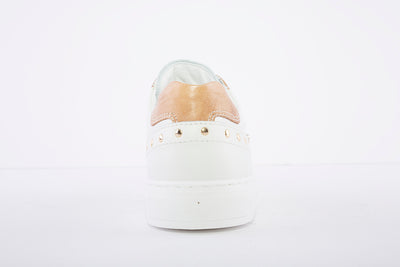 NeroGiardini - E115282D Leather & Suede Sneakers - Cream