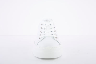 NeroGiardini - Leather Laced Sneakers - White/Silver