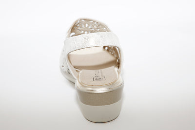 PITILLOS - 6010 LOW WEDGE SANDAL - GOLD