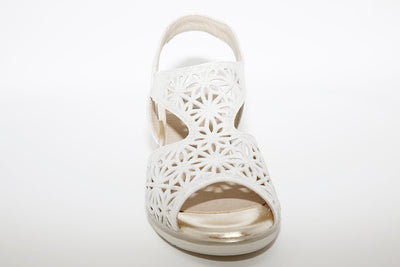 PITILLOS - 6010 LOW WEDGE SANDAL - GOLD