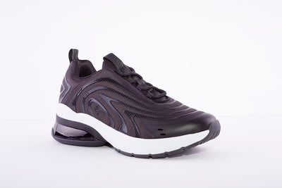TAMARIS - FASHION LACED TRAINER  - BLACK