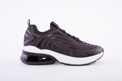 TAMARIS - FASHION LACED TRAINER  - BLACK