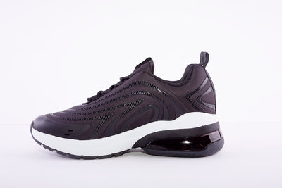 TAMARIS - FASHION LACED TRAINER  - BLACK