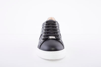 UNISA - Farola Black Leather Laced Sneakers