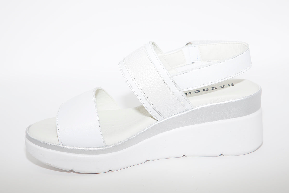 BAERCHI - 39301 WEDGE SANDAL - WHITE