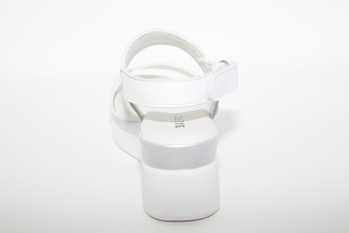 BAERCHI - 39301 WEDGE SANDAL - WHITE