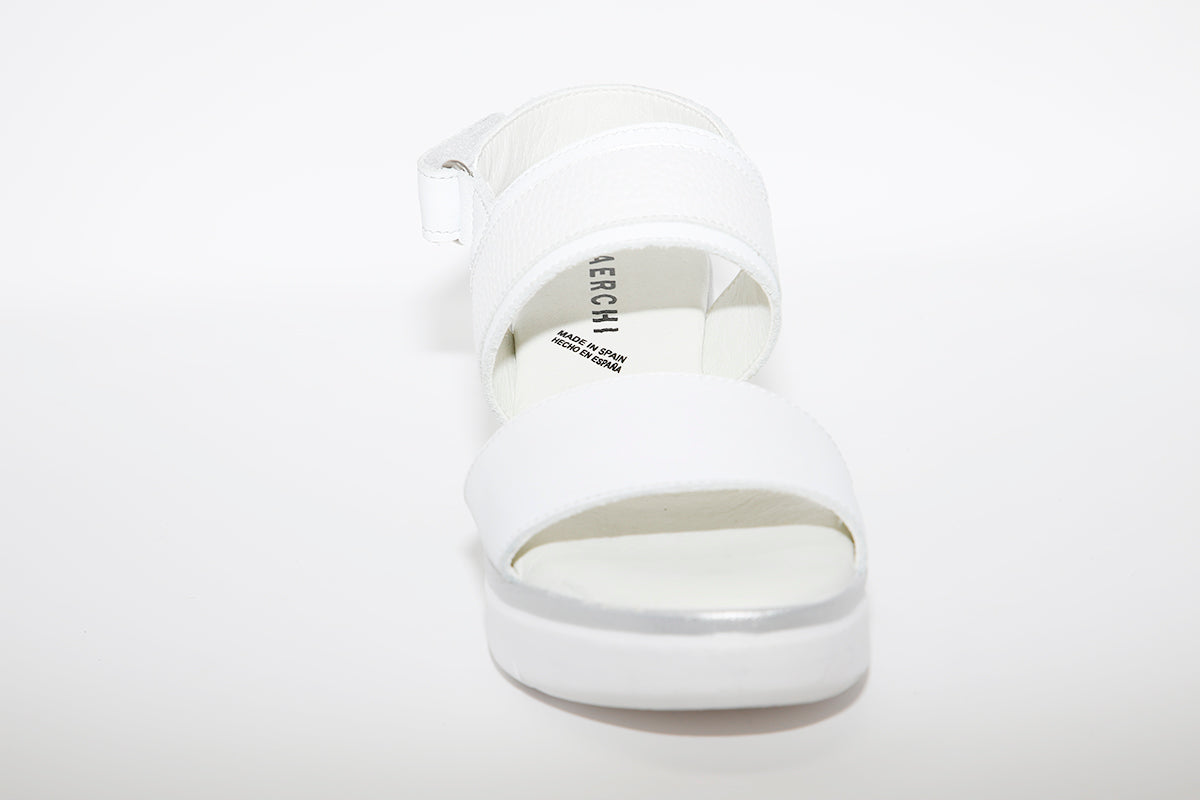BAERCHI - 39301 WEDGE SANDAL - WHITE