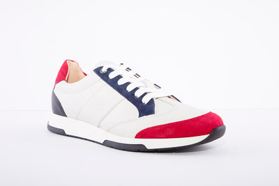 UNISA - Falconi Cream/Red/White Laced Sneakers