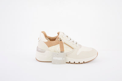 TAMARIS - 23702-428 MEDIUM LACED WEDGE FASHION SHOE - CREAM