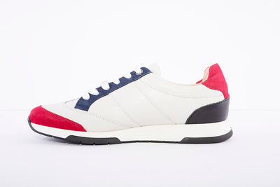 UNISA - Falconi Cream/Red/White Laced Sneakers