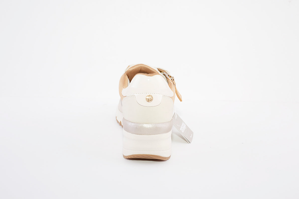 TAMARIS - 23702-428 MEDIUM LACED WEDGE FASHION SHOE - CREAM