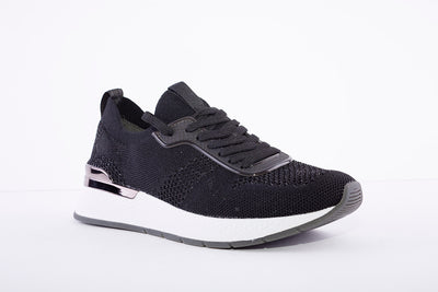 TAMARIS - 23712-27 FASHION TRAINER - BLACK/PEWTER