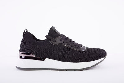 TAMARIS - 23712-27 FASHION TRAINER - BLACK/PEWTER