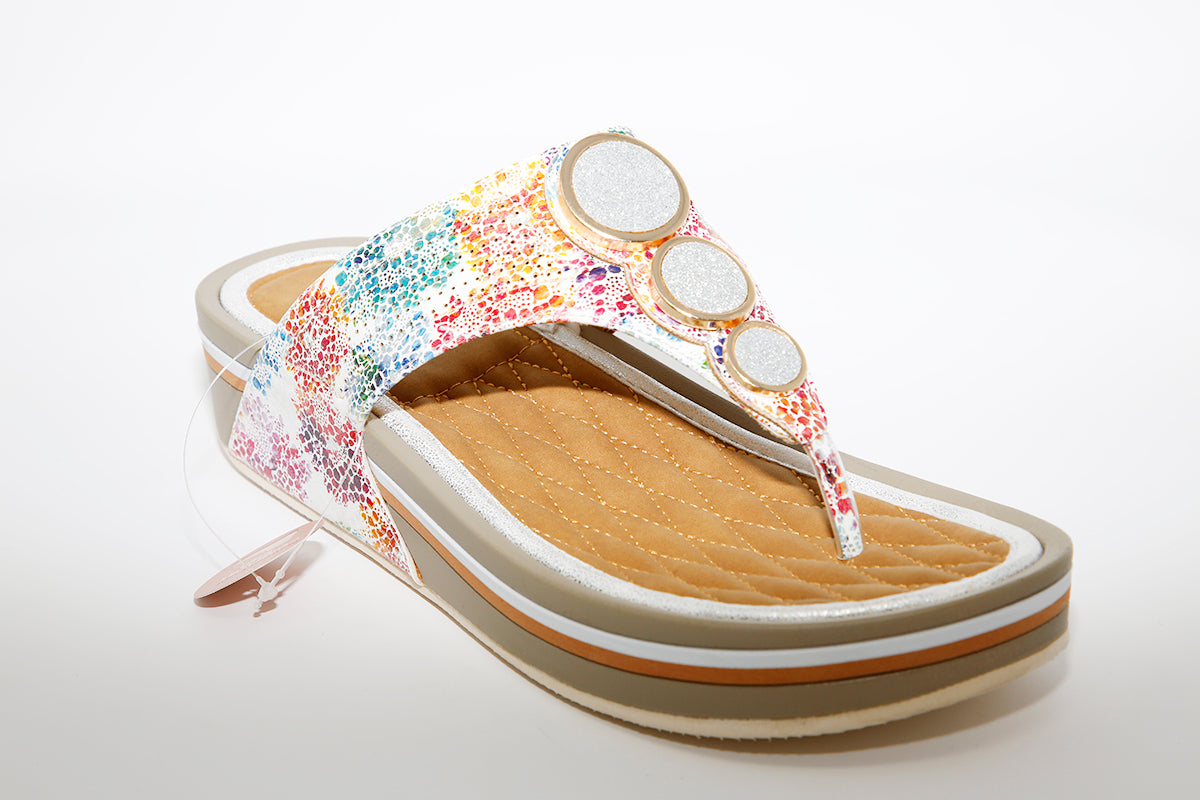 PROPET - WW1400 FASHION SANDAL - WHITE MULTI
