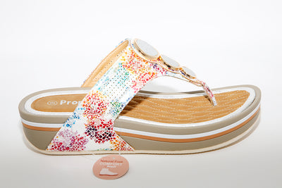 PROPET - WW1400 FASHION SANDAL - WHITE MULTI