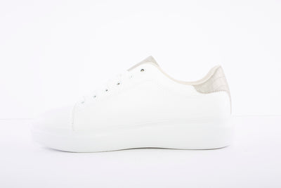 SPROX - LACED FASHION TRAINER - WHITE/GOLD