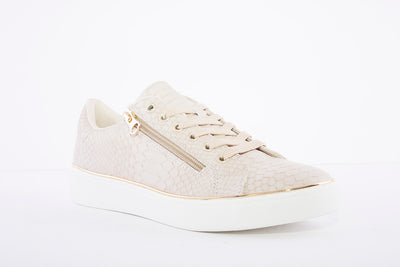 LDS LACED SHOE - BEIGE