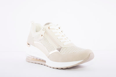 HI WEDGE RUNNER - BEIGE