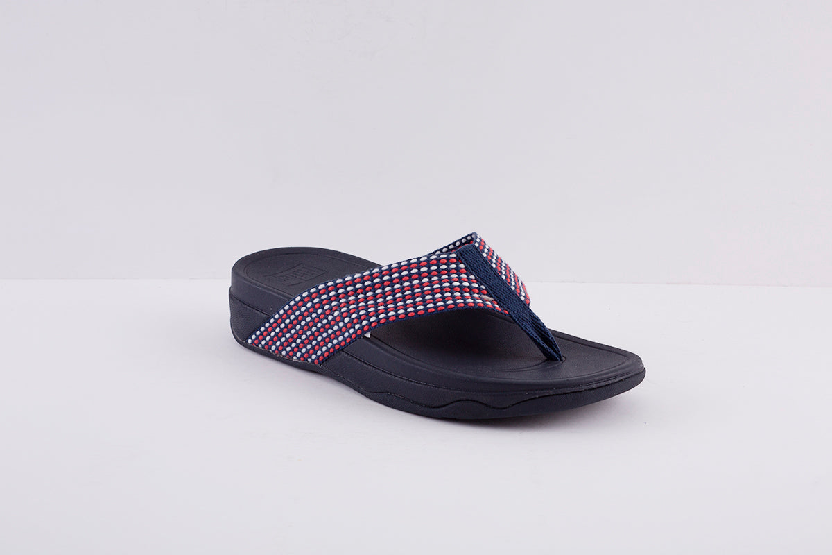 FITFLOP - SURFA FABRIC TOE-POST MULE - NAVY