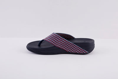 FITFLOP - SURFA FABRIC TOE-POST MULE - NAVY