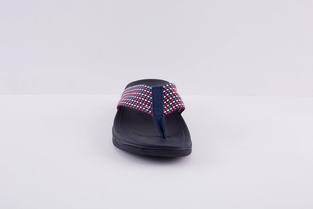 FITFLOP - SURFA FABRIC TOE-POST MULE - NAVY