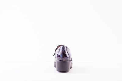 WONDERS C-33254 WEDGE SLIP-ON TASSEL SHOE - NAVY PATENT