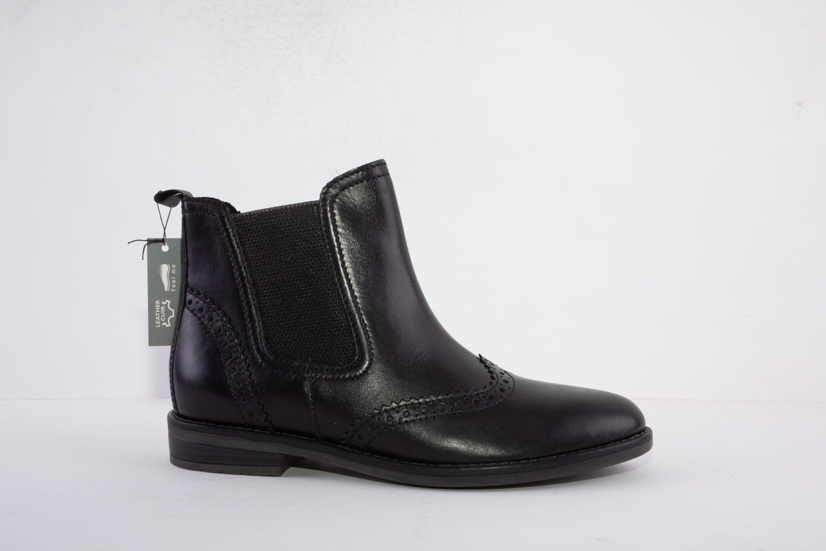 MARCO TOZZI - 25365-002 FLAT CHELSEA BOOT - BLACK