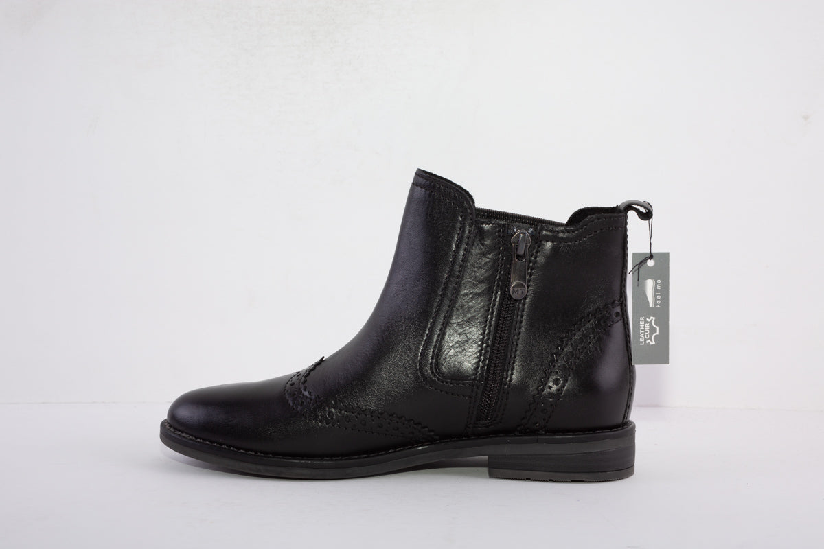 MARCO TOZZI - 25365-002 FLAT CHELSEA BOOT - BLACK