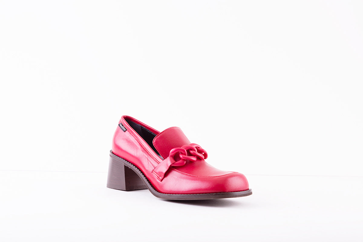 MARCO MOREO - C2061 CJ8 BLOCK HEEL LOAFER - RED