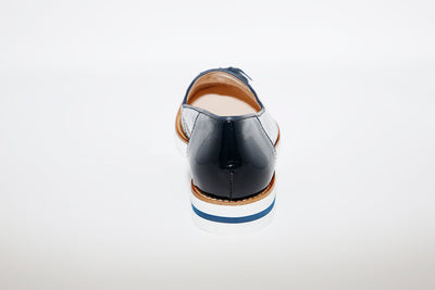 NANO - LOW WEDGE SLIP ON SHOE - NAVY PATENT