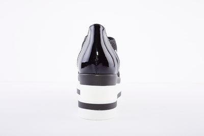 MARCO MOREO - Stretch Fabric Platform Shoe - Black