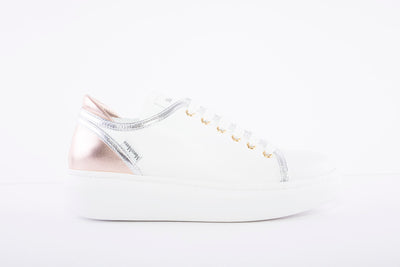 MARCO MOREO - Laced Chunky Trainer - White Leather